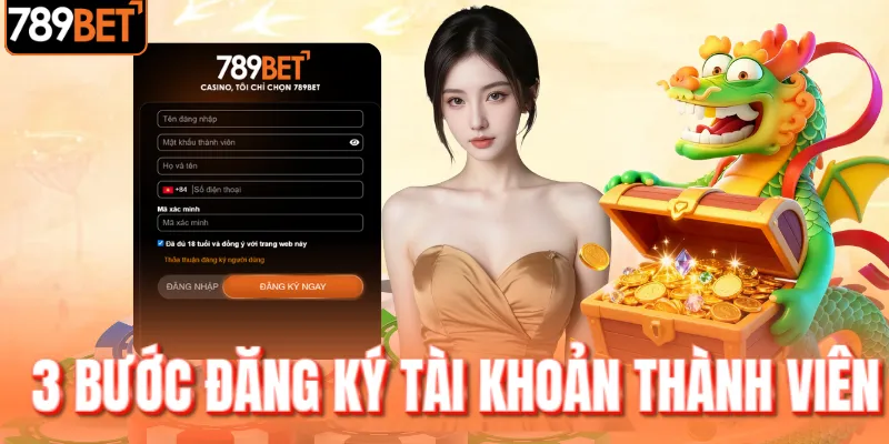 3 Bước thao tác có ngay tài khoản 3 Bước thao tác có ngay tài khoản